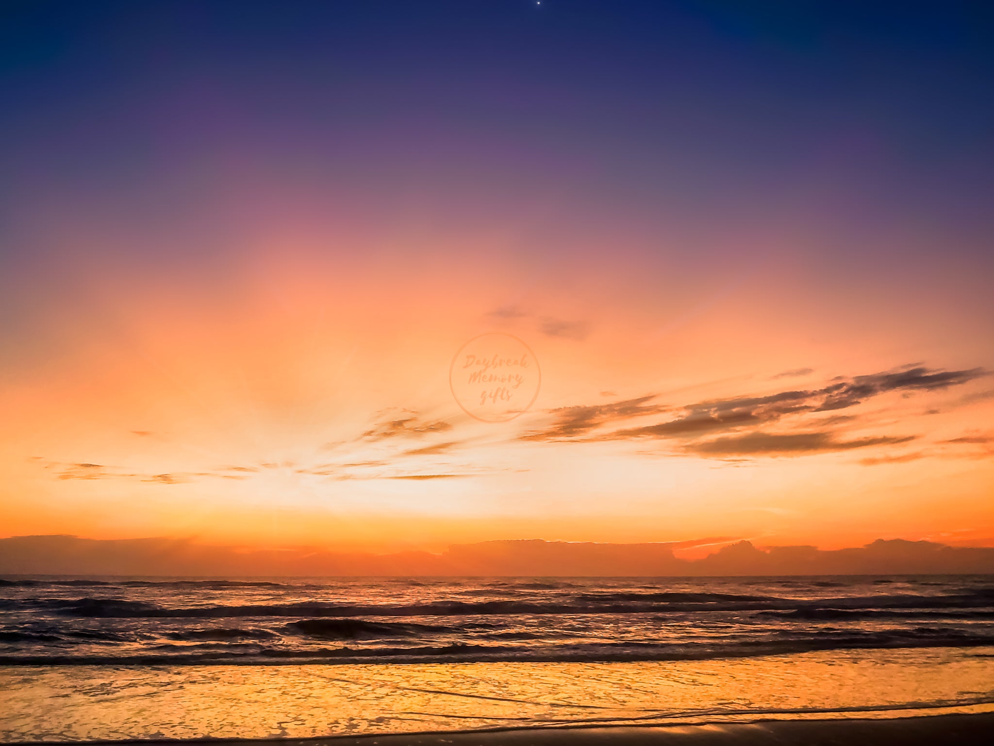 October 11, 2020 Sunrise over Jacksonville Beach. The perfect unique gift for special occasions like Newborn Baby gift, Wedding gift, Baptism gift or Client Gifts for their special occasions. Give them the Sunrise that corresponds to their special day. These high quality prints also make for stunning wall art that add a WOW Factor to room décor or office décor.