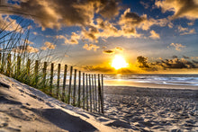 Load image into Gallery viewer, June 1, 2021 Sunrise over Jacksonville Beach. The perfect unique gift for  special occasions like Newborn Baby, Wedding, Baptism or Client Gift for their special occasion . Also great for your very own stunning Wall Art.
