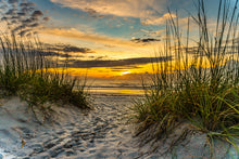 Load image into Gallery viewer, June 4, 2021 Sunrise over Jacksonville Beach. The perfect unique gift for  special occasions like Newborn Baby, Wedding, Baptism or Client Gift for their special occasion . Also great for your very own stunning Wall Art.
