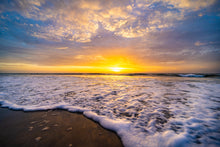 Load image into Gallery viewer, June 19, 2021 Sunrise over Jacksonville Beach. The perfect unique gift for  special occasions like Newborn Baby, Wedding, Baptism or Client Gift for their special occasion . These high quality prints also make for stunning wall art.
