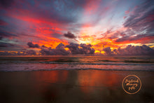 Load image into Gallery viewer, August 14, 2021 Sunrise over Jacksonville Beach. Wall art with a purpose. The perfect unique gift for special occasions like Newborn Baby gift, Wedding gift, Baptism gift or Client Gifts for their special occasions. Give them the Sunrise that corresponds to their special day. These high quality prints also make for stunning wall art that add a WOW Factor to room décor or office décor.
