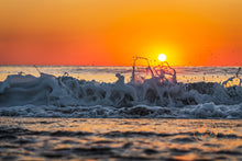 Load image into Gallery viewer, September 6, 2021 Sunrise over Jacksonville Beach. Wall art with a purpose. The perfect unique gift for special occasions like Newborn Baby gift, Wedding gift, Baptism gift or Client Gifts for their special occasions. Give them the Sunrise that corresponds to their special day. These high quality prints also make for stunning wall art that add a WOW Factor to room décor or office décor.
