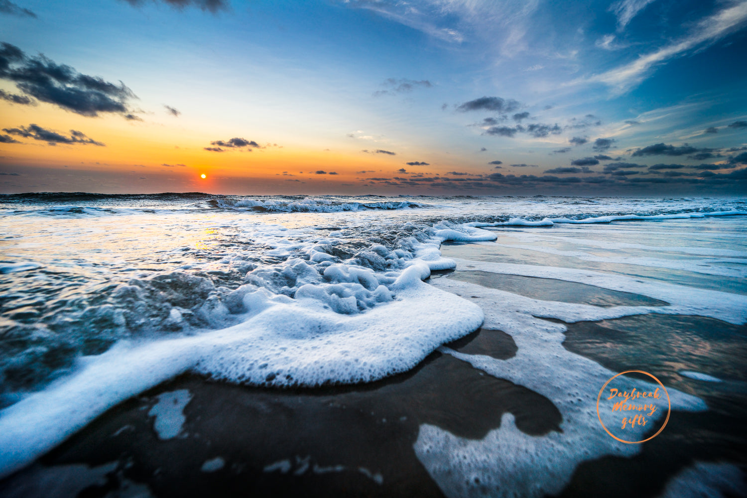 September 13, 2021 Sunrise over Jacksonville Beach. Wall art with a purpose. The perfect unique gift for special occasions like Newborn Baby gift, Wedding gift, Baptism gift or Client Gifts for their special occasions. Give them the Sunrise that corresponds to their special day. These high quality prints also make for stunning wall art that add a WOW Factor to room décor or office décor.